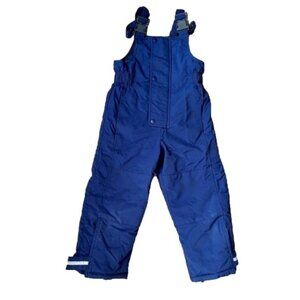 Hanna Andersson Kids Snow Bib Overalls Blue Waterproof 120 (7) Adjust MSRP $88